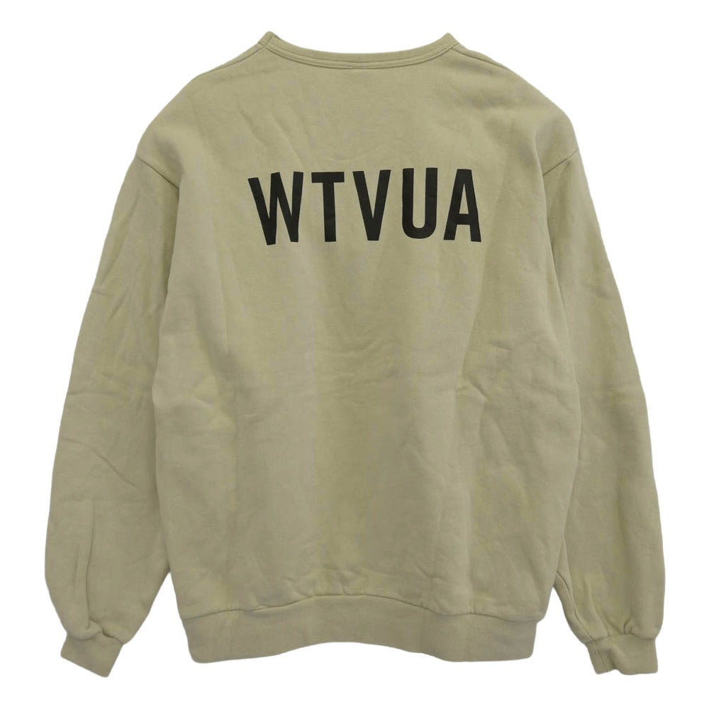 WTAPS ダブルタップス 21AW 212ATDT-CP01S SCREEN WTVUA CREW SWEAT スクリーン クルーネック ロゴ プリント スウェット シャツ イエロー系 X 04【中古】