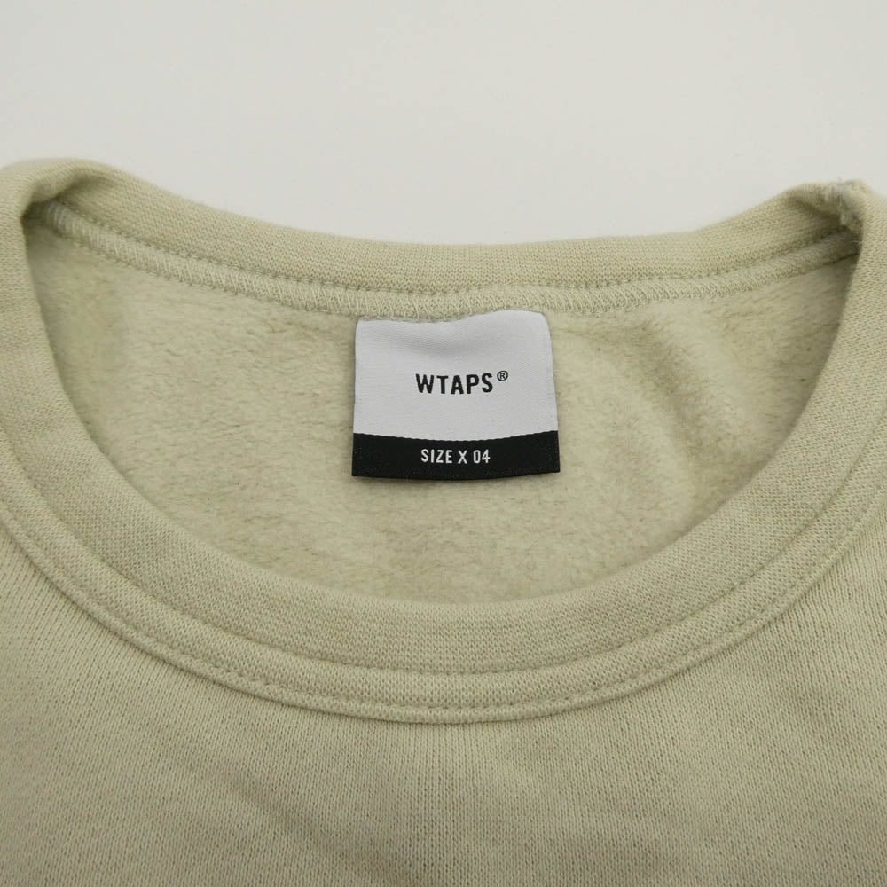 WTAPS ダブルタップス 21AW 212ATDT-CP01S SCREEN WTVUA CREW SWEAT スクリーン クルーネック ロゴ プリント スウェット シャツ イエロー系 X 04【中古】