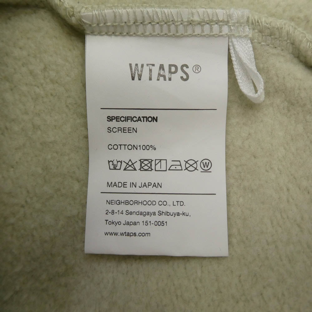 WTAPS ダブルタップス 21AW 212ATDT-CP01S SCREEN WTVUA CREW SWEAT スクリーン クルーネック ロゴ プリント スウェット シャツ イエロー系 X 04【中古】