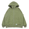WTAPS ダブルタップス 19AW 192BRDT-JKM02 INCOM JACKET インコム ジャケット WTVUA ロゴワッペン フーデット ナイロン フリース カーキ系 03【中古】
