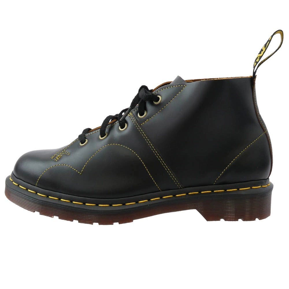 Dr.Martens ドクターマーチン 16054001 CHURCH モンキー 5ホール ブーツ ブラック系 UK8【極上美品】【中古】