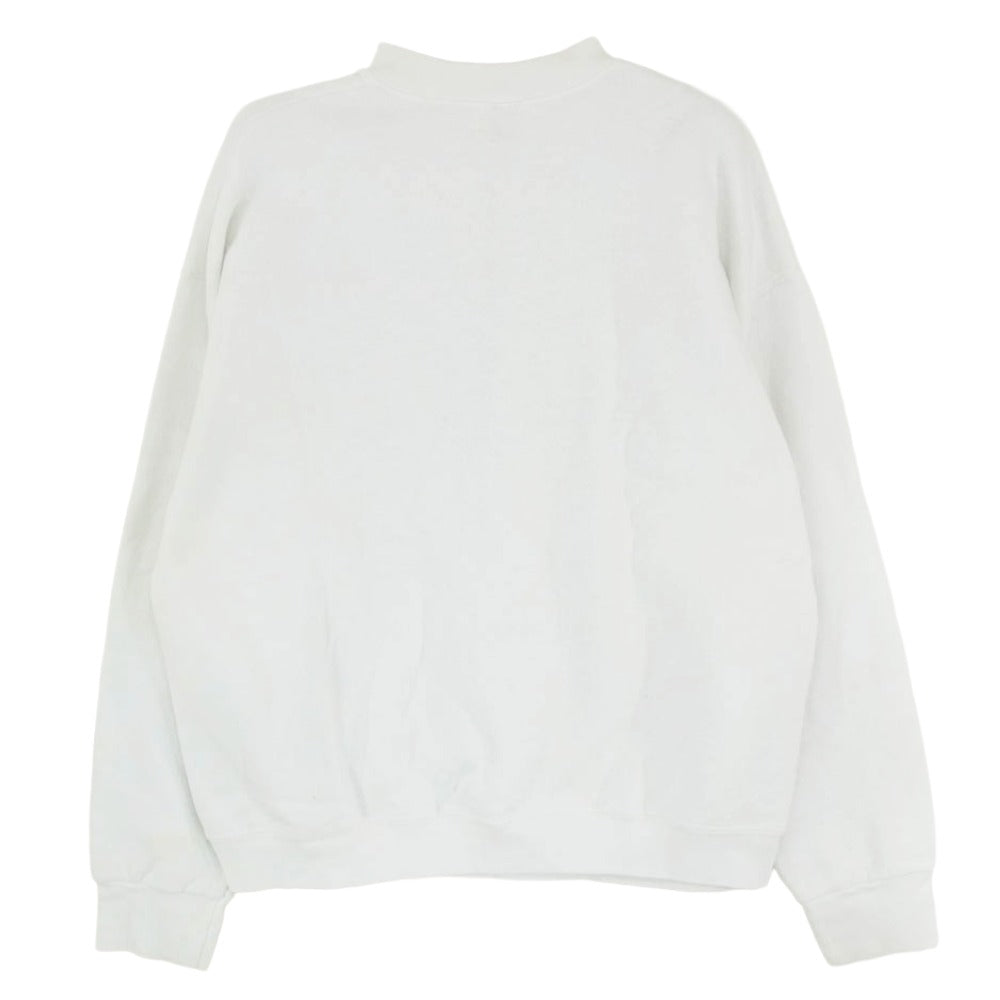 USA製 FRUIT OF THE LOOM 90s バドワイザー プリント スウェット ホワイト系 L【中古】