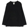Yohji Yamamoto ヨウジヤマモト F0-T50-051B ロゴ 長袖 ロング Tシャツ ブラック系 4【中古】