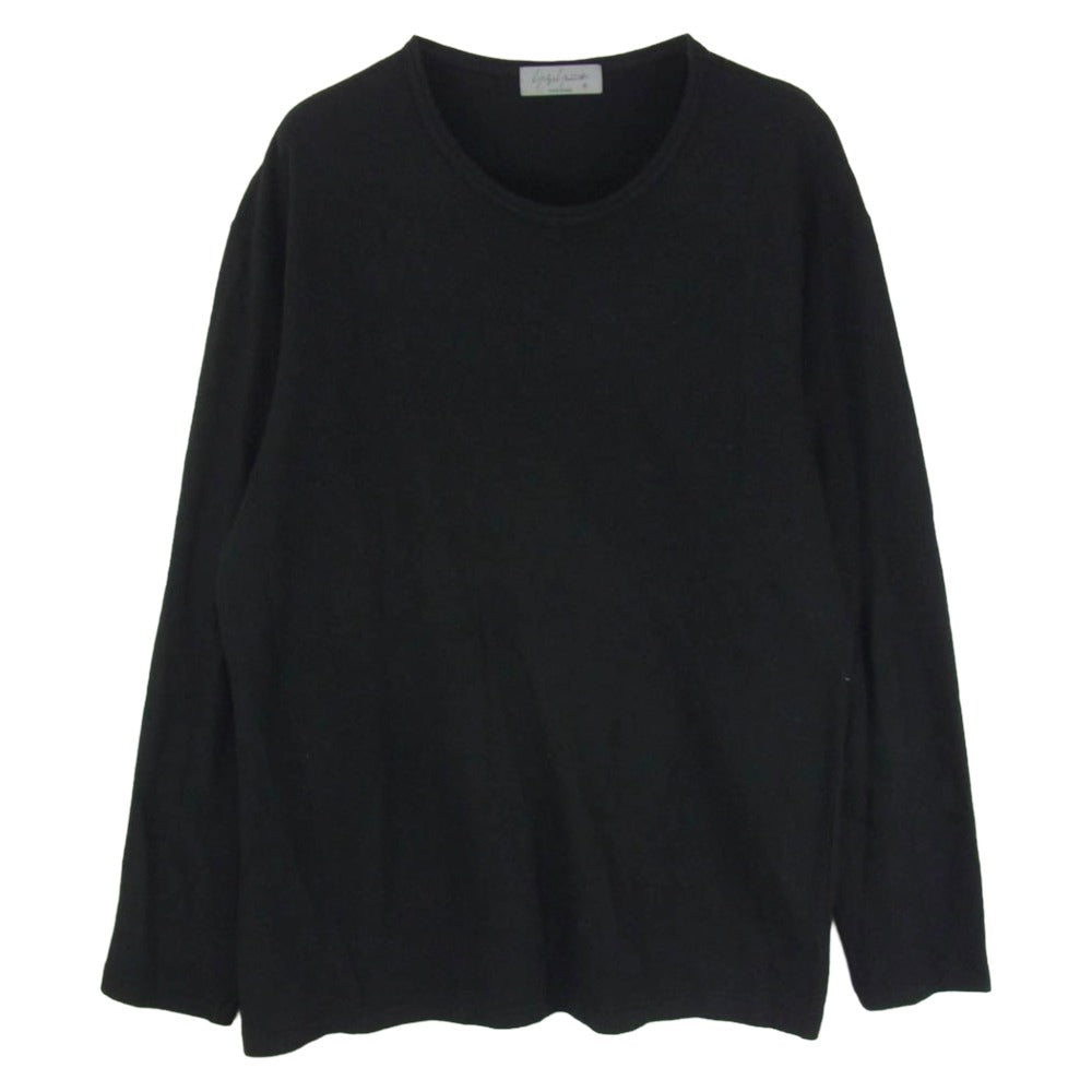 Yohji Yamamoto POUR HOMME ヨウジヤマモトプールオム 21AW HX-T04-170 WOOL AIR PLAIN STITCH REGULAR ROUND NECK LONG SLEEVES ウール ラウンドネック ニット ブラック系 3【中古】