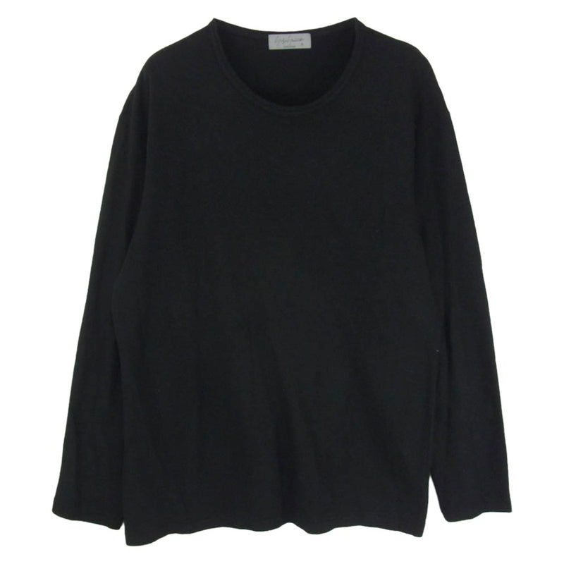 Yohji Yamamoto POUR HOMME ヨウジヤマモトプールオム 21AW HX-T04-170 WOOL AIR PLAIN STITCH REGULAR ROUND NECK LONG SLEEVES ウール ラウンドネック ニット ブラック系 3【中古】