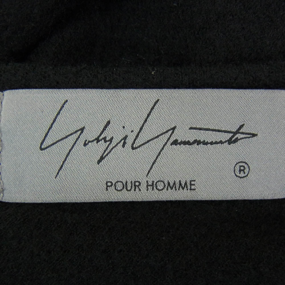 Yohji Yamamoto POUR HOMME ヨウジヤマモトプールオム 21AW HX-T04-170 WOOL AIR PLAIN STITCH REGULAR ROUND NECK LONG SLEEVES ウール ラウンドネック ニット ブラック系 3【中古】