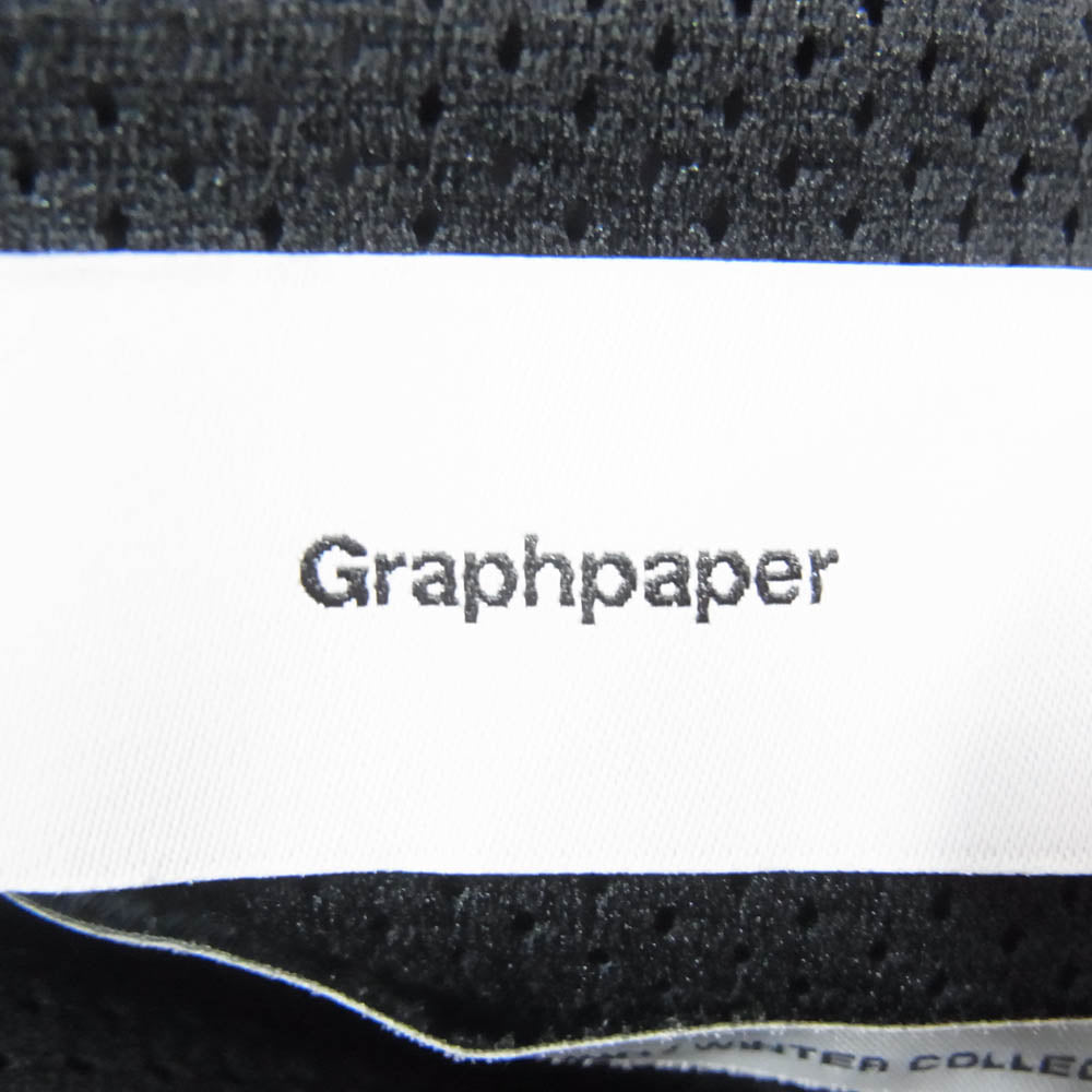 GRAPHPAPER グラフペーパー 24AW GM243-40047 Wool Nylon Gabardine Track Pants ウール ナイロン ギャバジン トラック パンツ グレー系 ブラック系 2【中古】