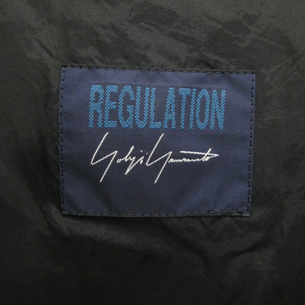 Yohji Yamamoto ヨウジヤマモト FT-C90-300 L/C/N WATER REPELLENT WEATHER R-LONG HOODY ウォーター リペレント ウェザー R-ロングフーディー コート ブラック系 4【中古】