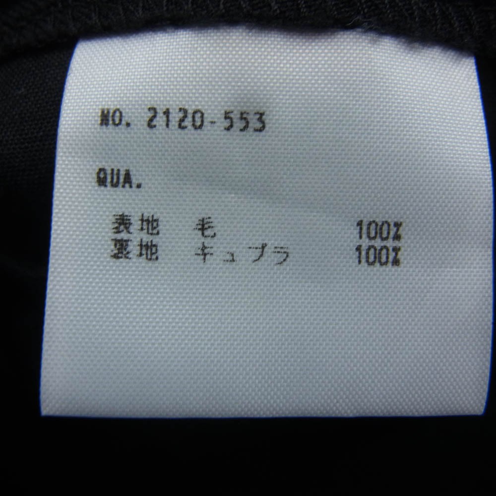 LAD MUSICIAN ラッドミュージシャン 2120-553 2Tuck Jodhpurs Slim Slacks 2タック スラックス ブラック系 42【中古】