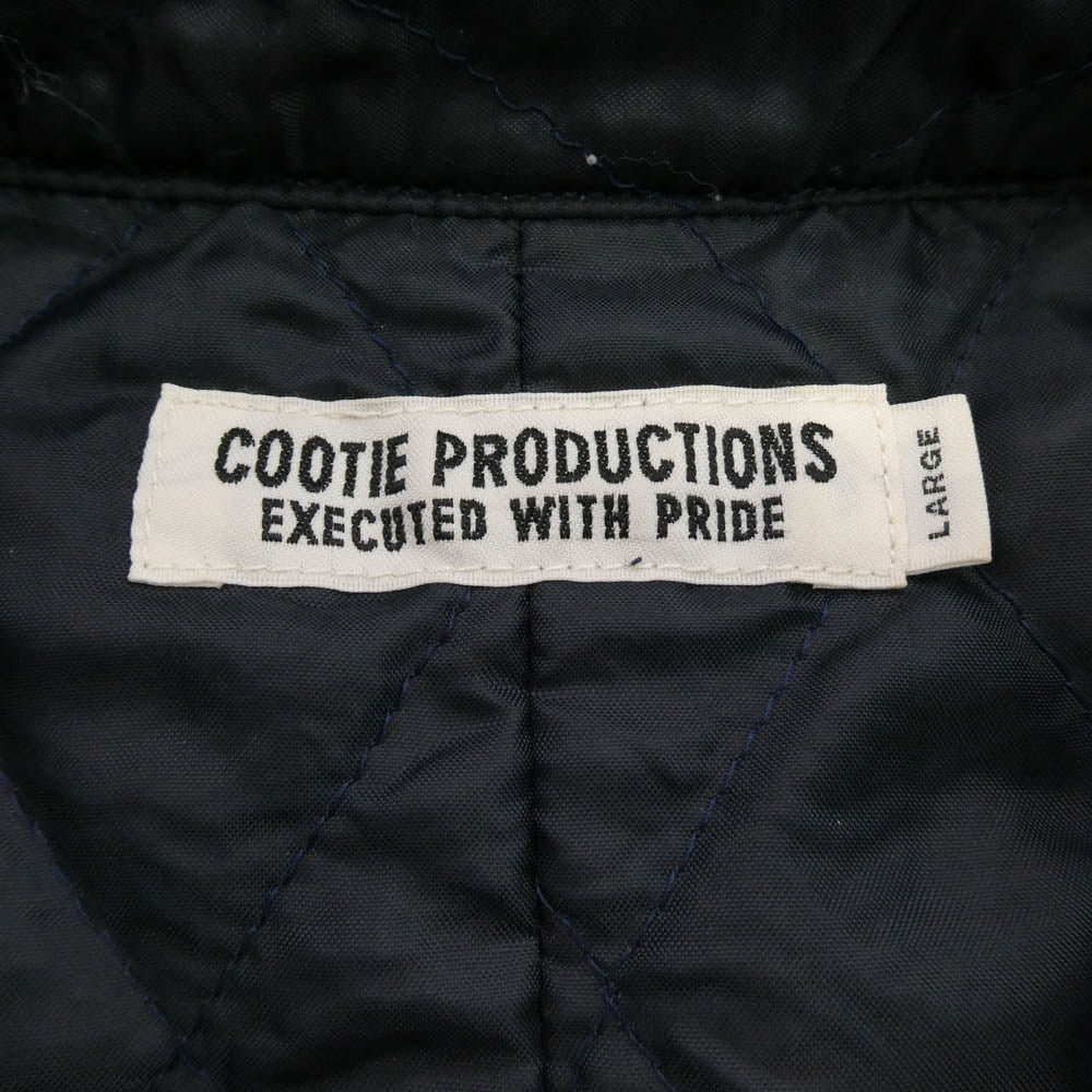 COOTIE クーティー Denim Quilting Shirt Jacket デニム キルティング シャツ ジャケット ネイビー系 L【中古】