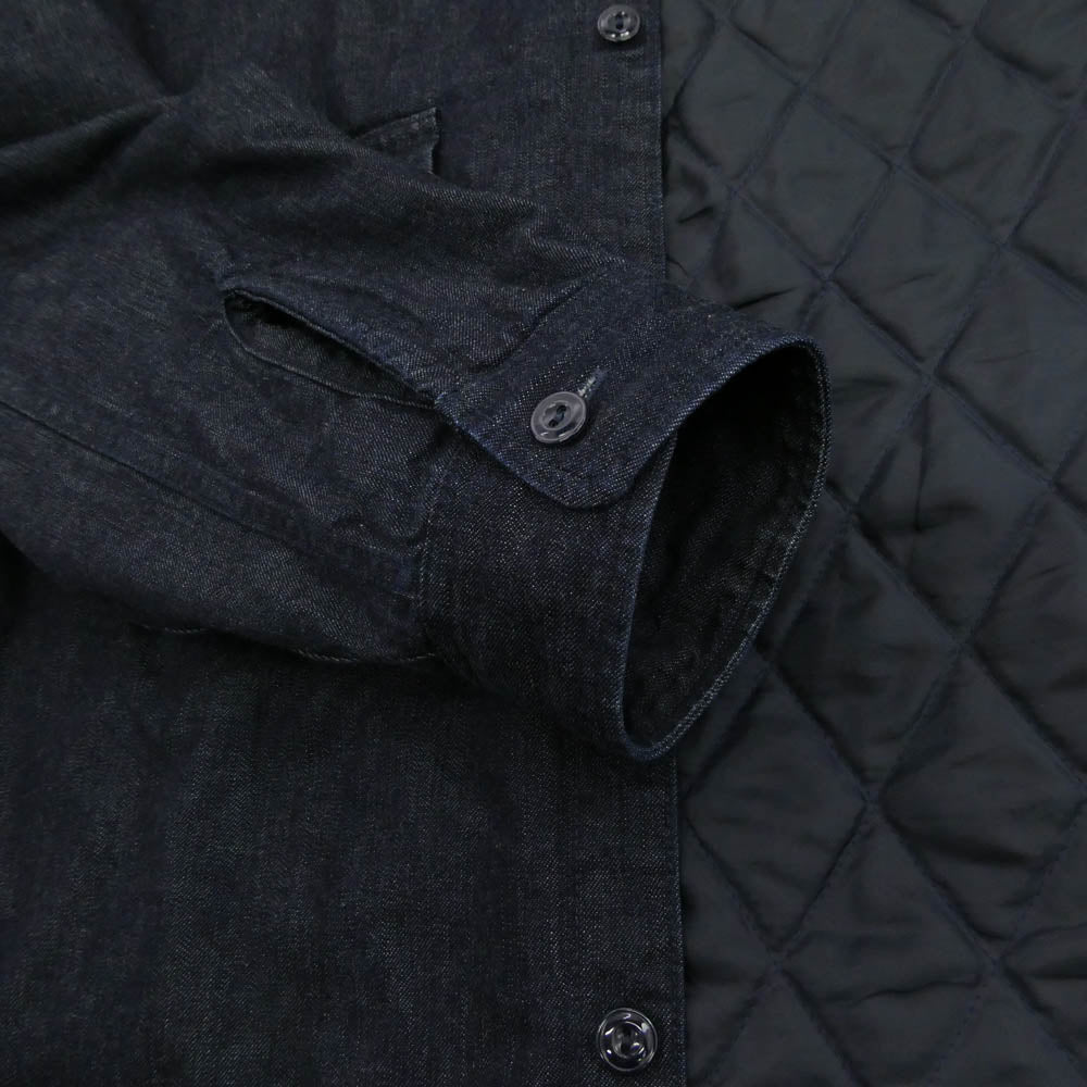 COOTIE クーティー Denim Quilting Shirt Jacket デニム キルティング シャツ ジャケット ネイビー系 L【中古】