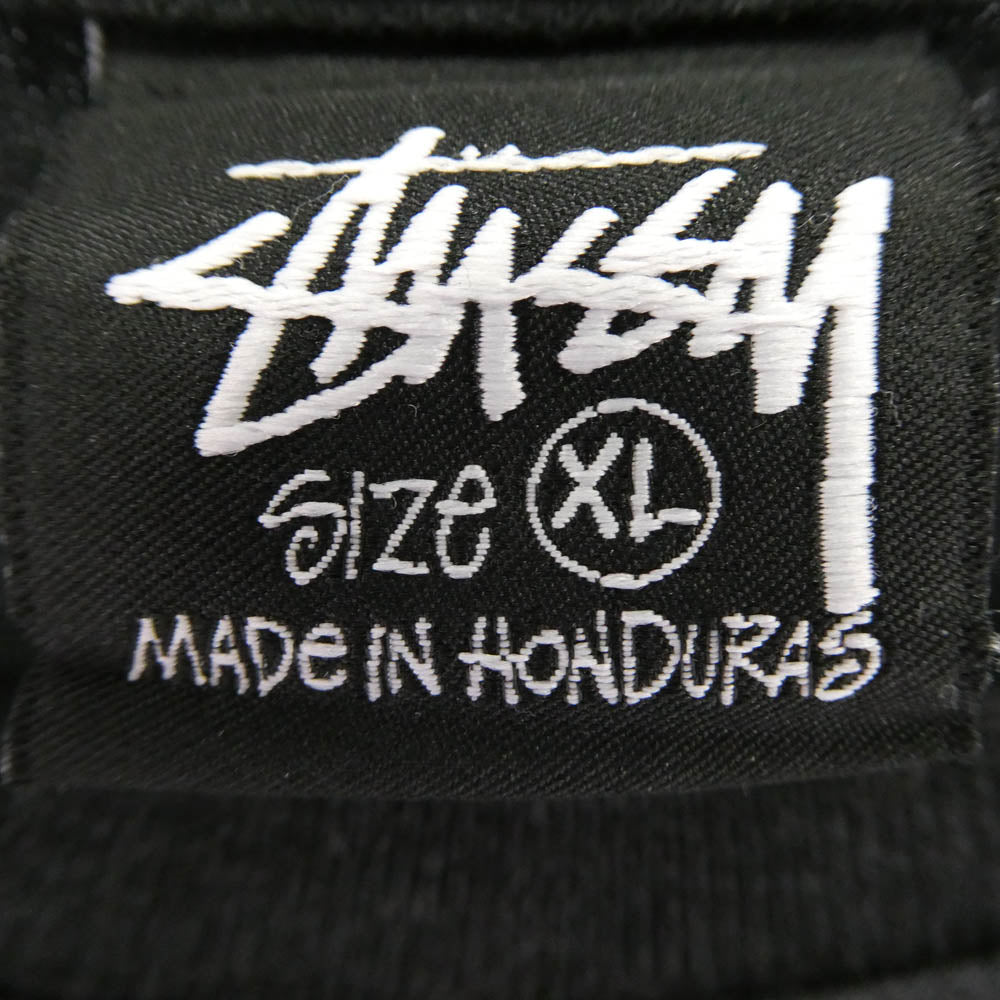 STUSSY ステューシー 23SS DICED OUT TEE ダイス サイコロ バックプリント Tシャツ 半袖カットソー ブラック系 XL【中古】