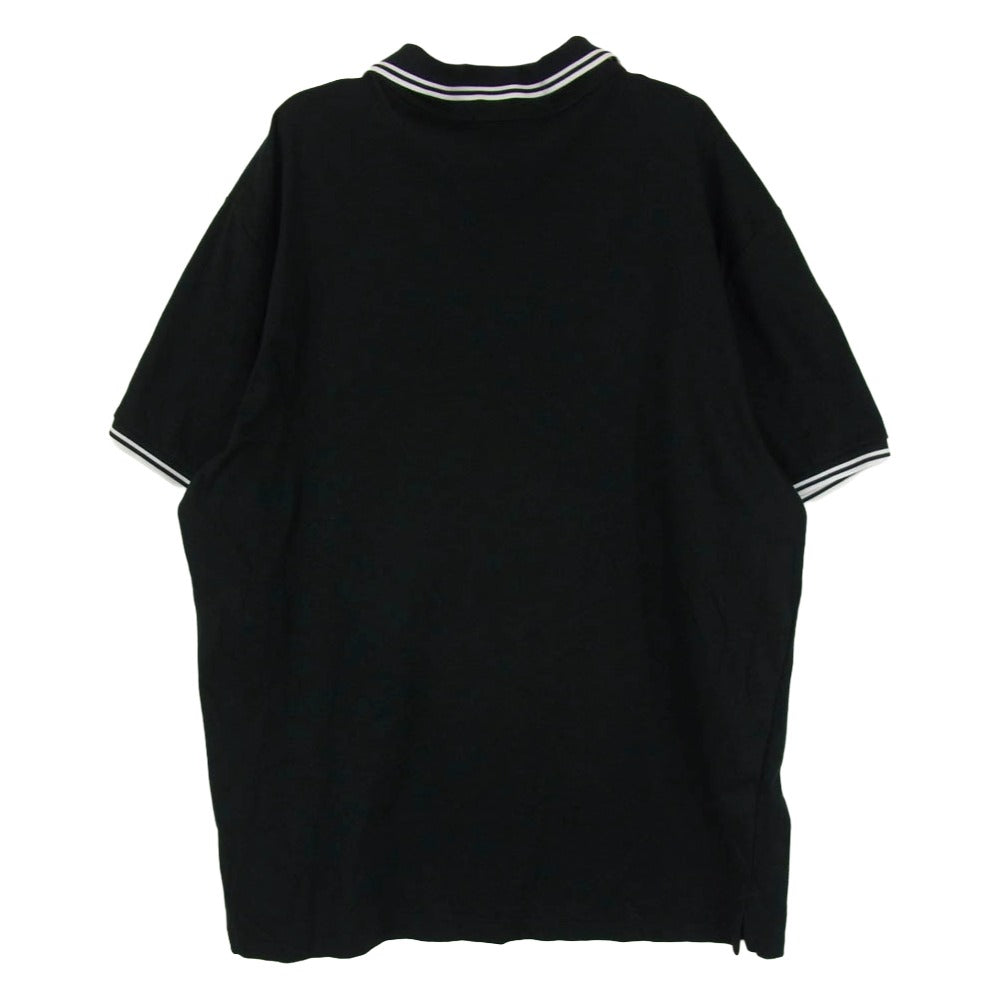 POLO RALPH LAUREN ポロ・ラルフローレン ロゴ刺繍 半袖 ポロシャツ ブラック系 XL【中古】