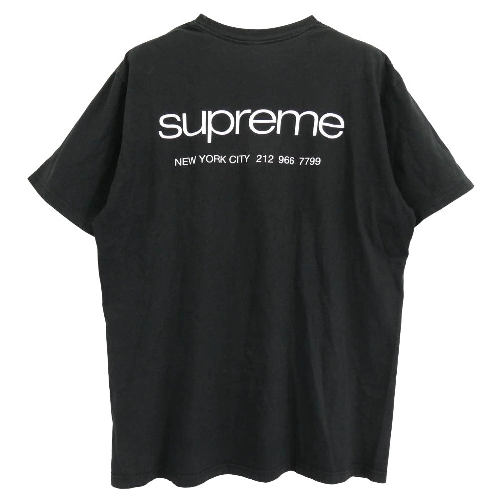 Supreme シュプリーム 23AW NYC TEE ニューヨークシティ バックプリント Tシャツ 半袖カットソー ブラック系 XL【中古】