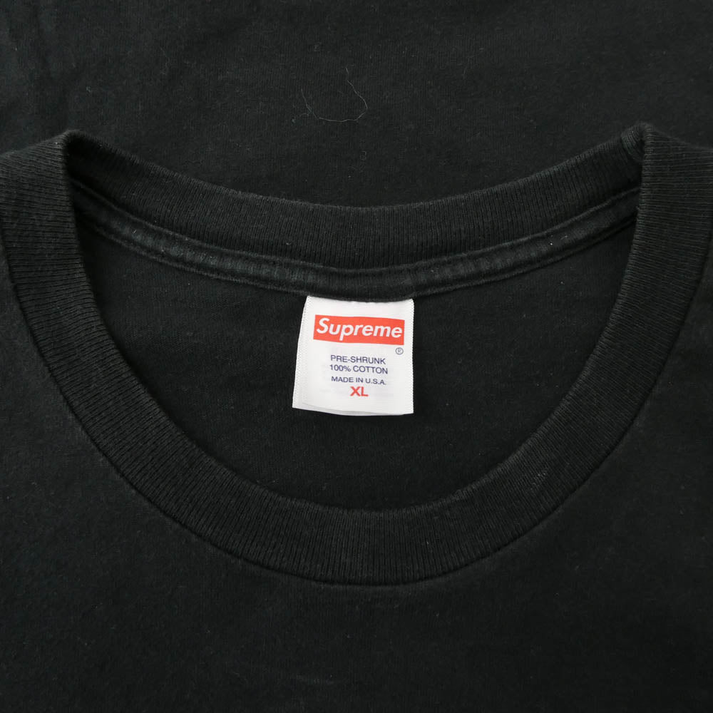 Supreme シュプリーム 23AW NYC TEE ニューヨークシティ バックプリント Tシャツ 半袖カットソー ブラック系 XL【中古】