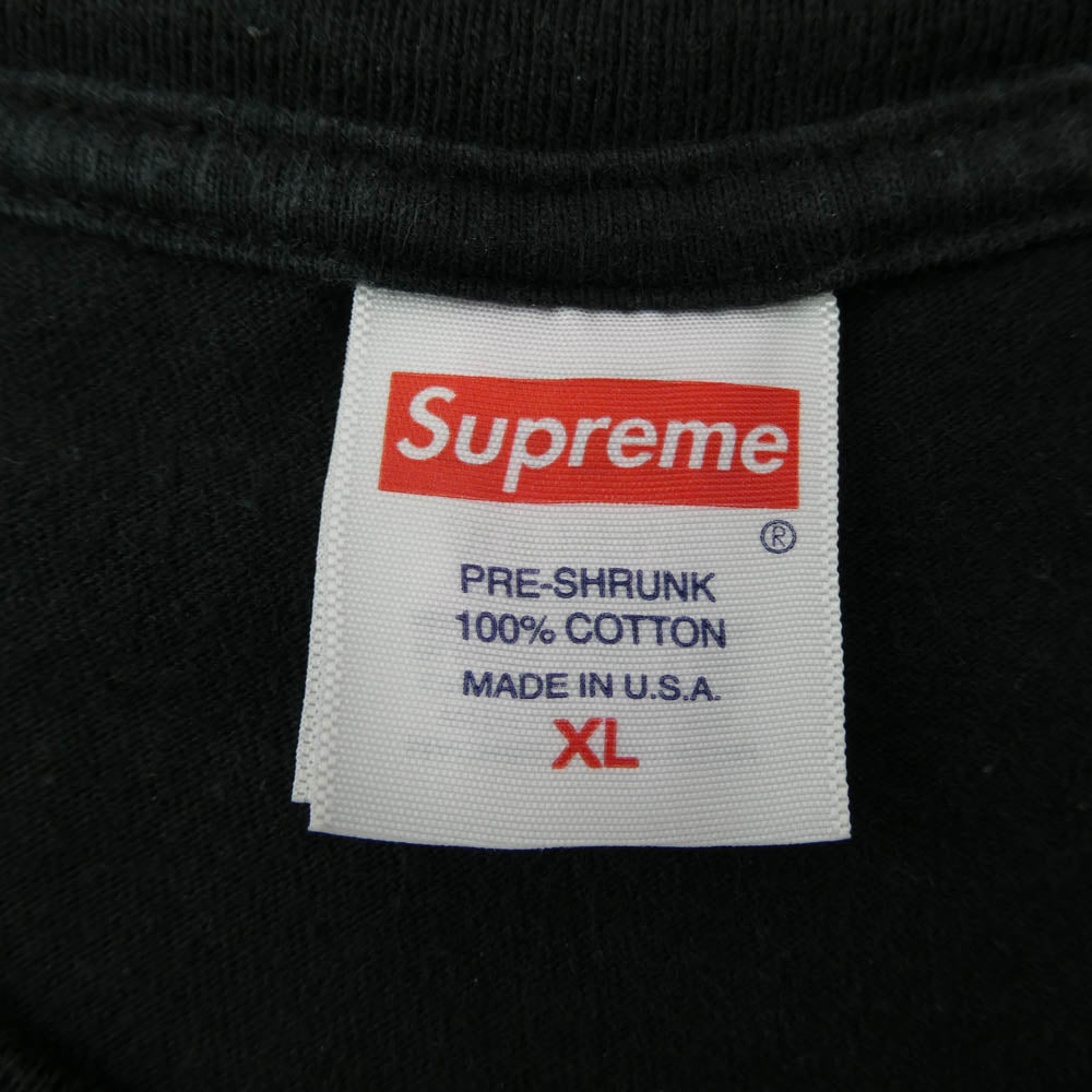 Supreme シュプリーム 23AW NYC TEE ニューヨークシティ バックプリント Tシャツ 半袖カットソー ブラック系 XL【中古】