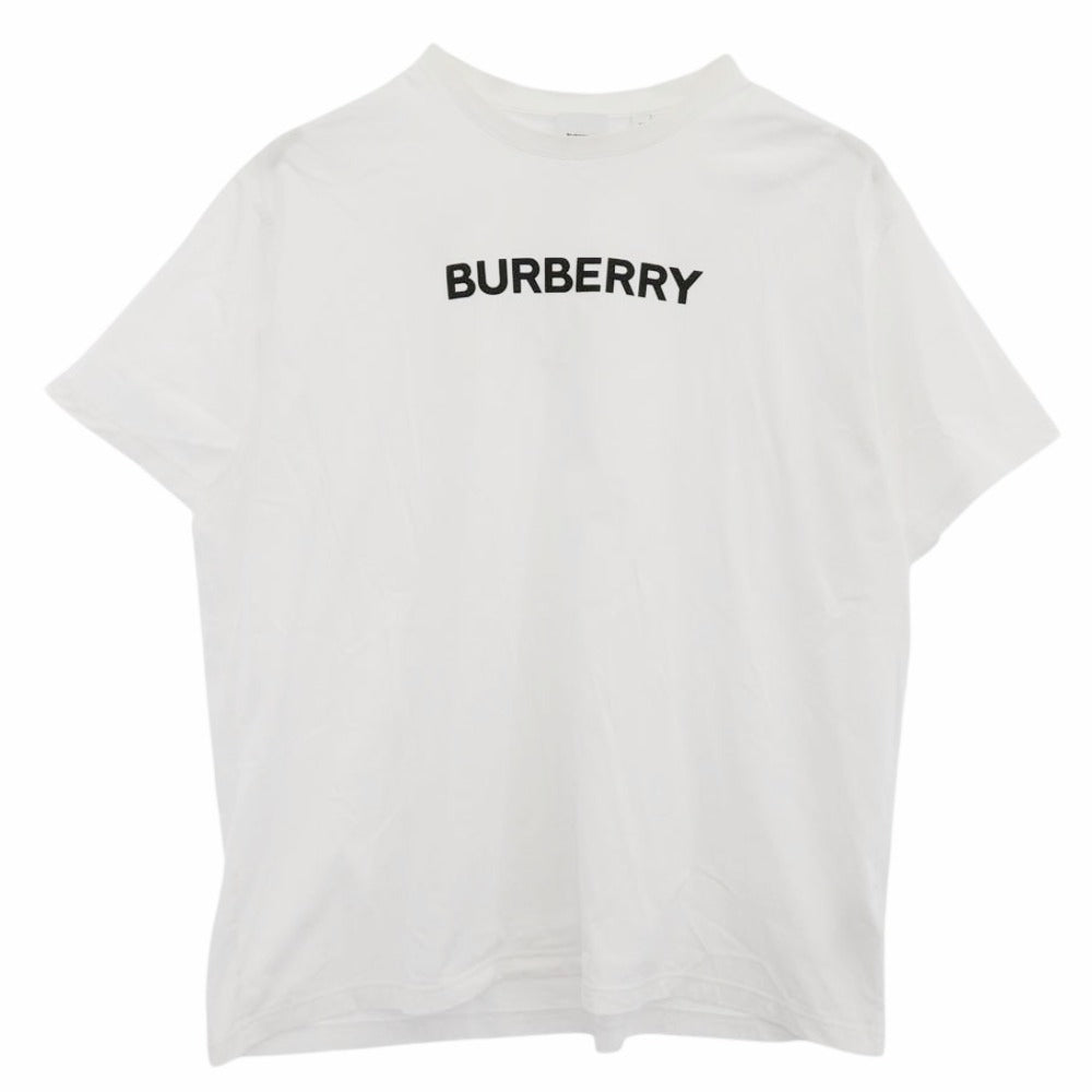 BURBERRY バーバリー 8055309 フロントロゴプリント Tシャツ 半袖カットソー ホワイト系 XL【中古】
