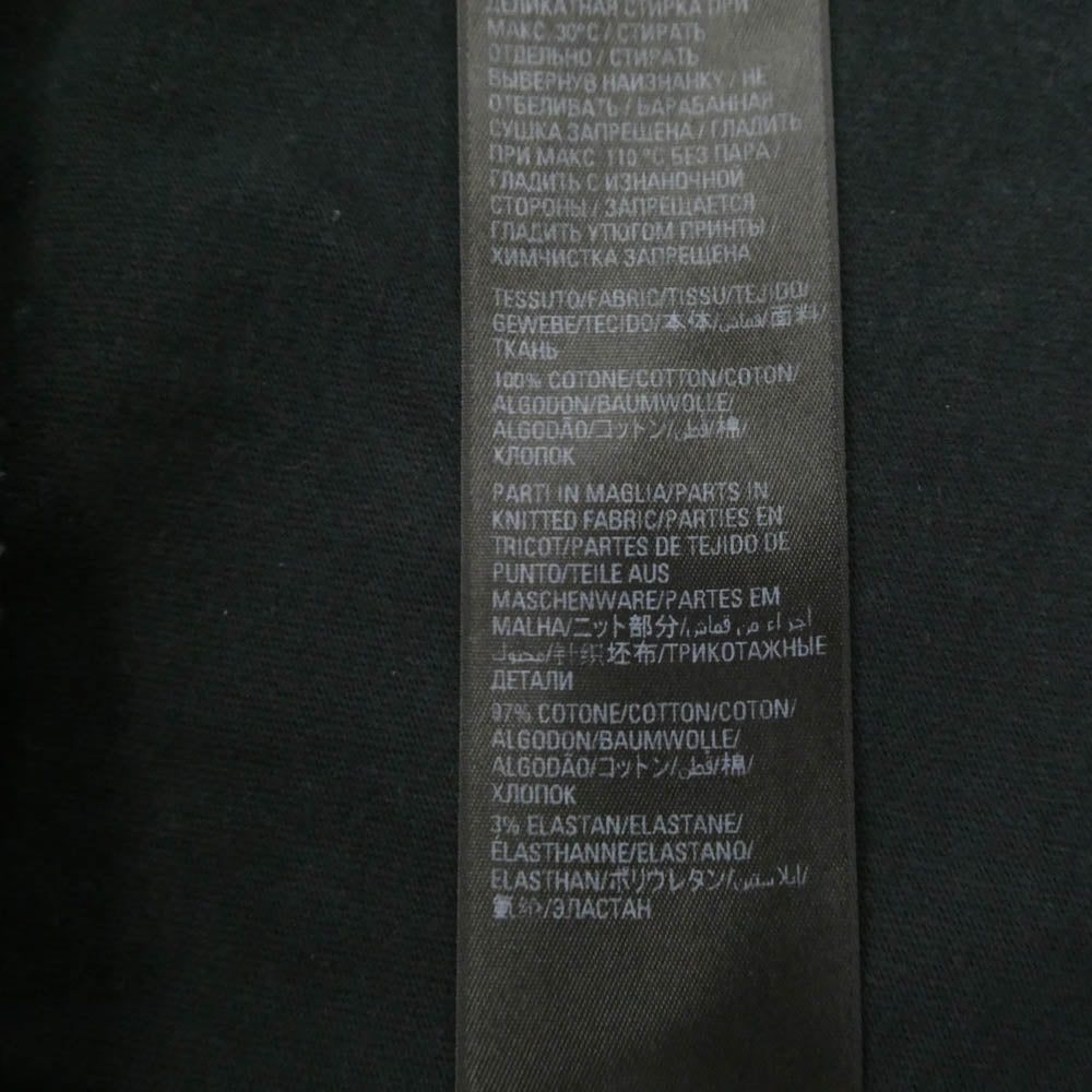 BALENCIAGA バレンシアガ 22SS 694576 TMV88 METAL LOGO CRASHED SS TEE クラッシュ加工 メタルロゴ ペンキ Tシャツ 半袖カットソー ブラック系【中古】