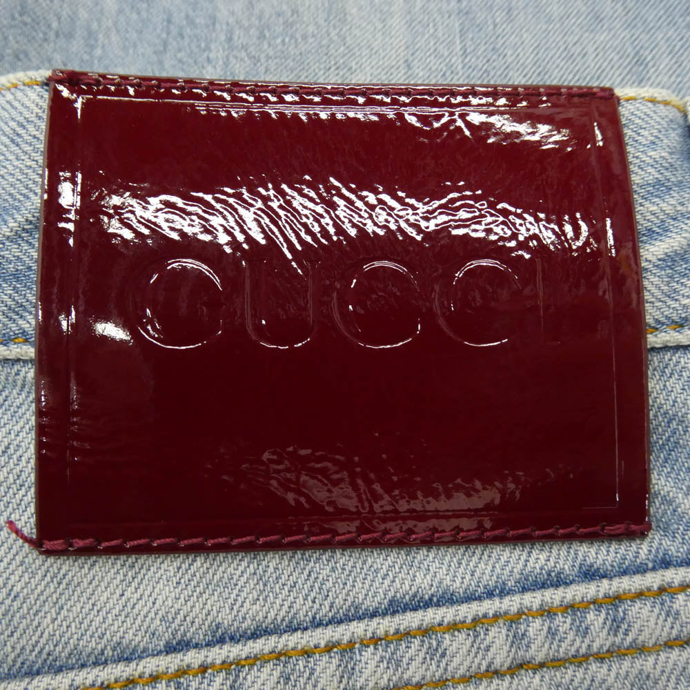 GUCCI グッチ 835163XDDCV4681 ルーズフィット コットンデニム パンツ W28 インディゴブルー系 28【極上美品】【中古】