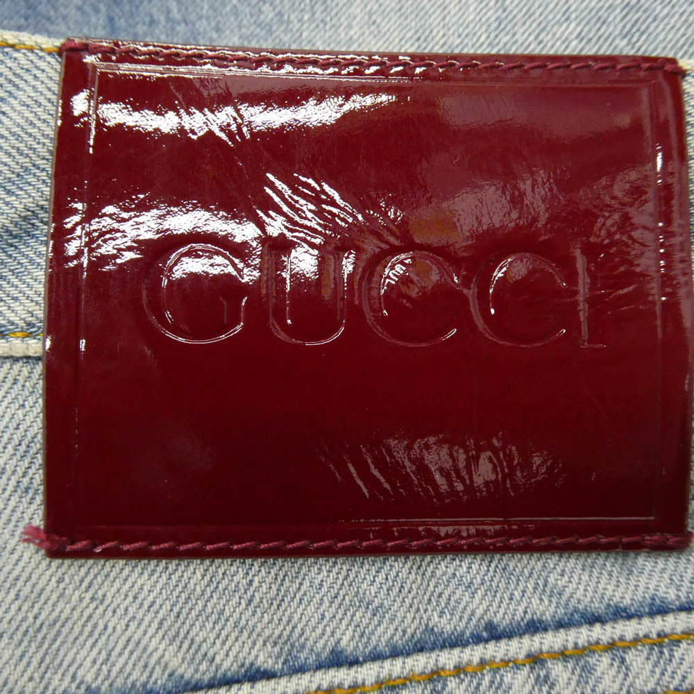 GUCCI グッチ 835163XDDCV4681 ルーズフィット コットンデニム パンツ W32 インディゴブルー系 32【極上美品】【中古】