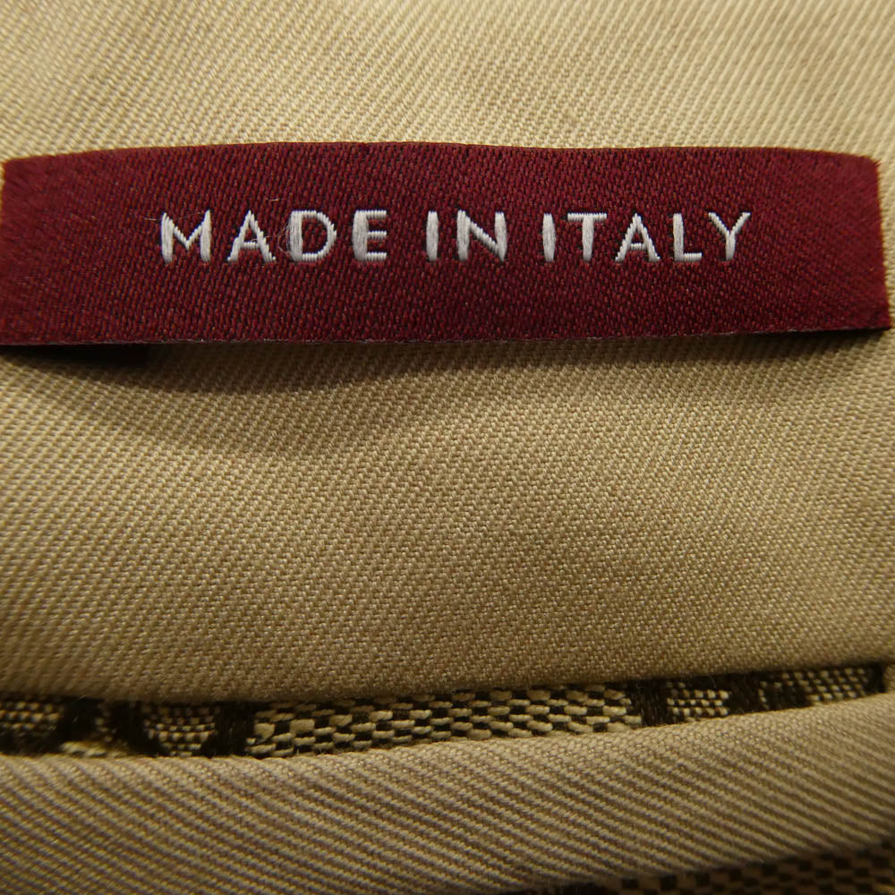 GUCCI グッチ 784180ZAQP32901 ウェブ ストライプ付き コットンツイル ジャケット ライトブラウン系 52【極上美品】【中古】