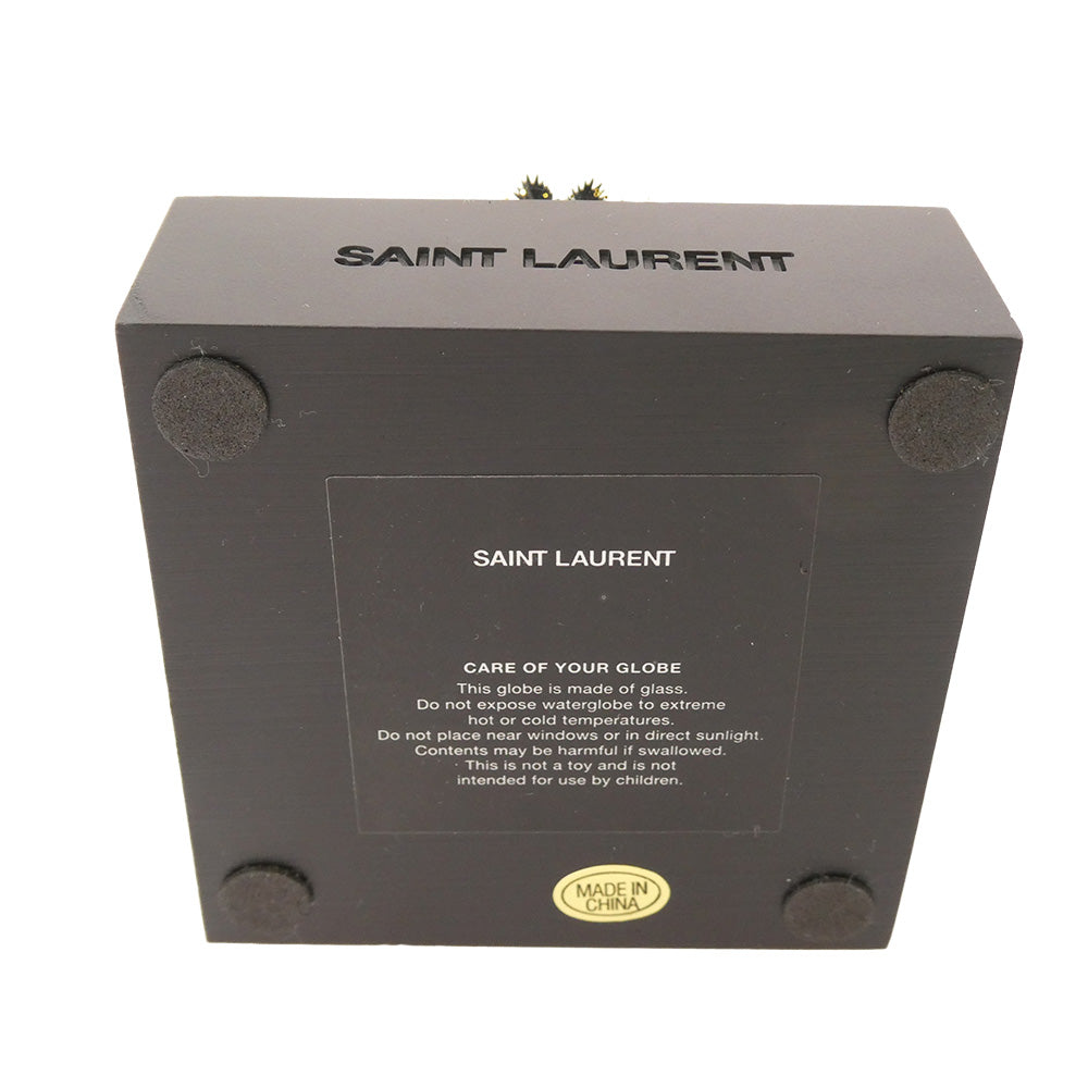SAINT LAURENT サンローラン パームツリー スノードーム ヤシの木 オブジェ ブラック系 クリア系【新古品】【未使用】【中古】