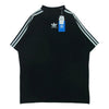 BALENCIAGA バレンシアガ 23SS 739101 TNVA6 adidas アディダス 3ストライプ ロゴ プリント オーバーサイズ 半袖 Tシャツ カットソー ブラック系 2【極上美品】【中古】