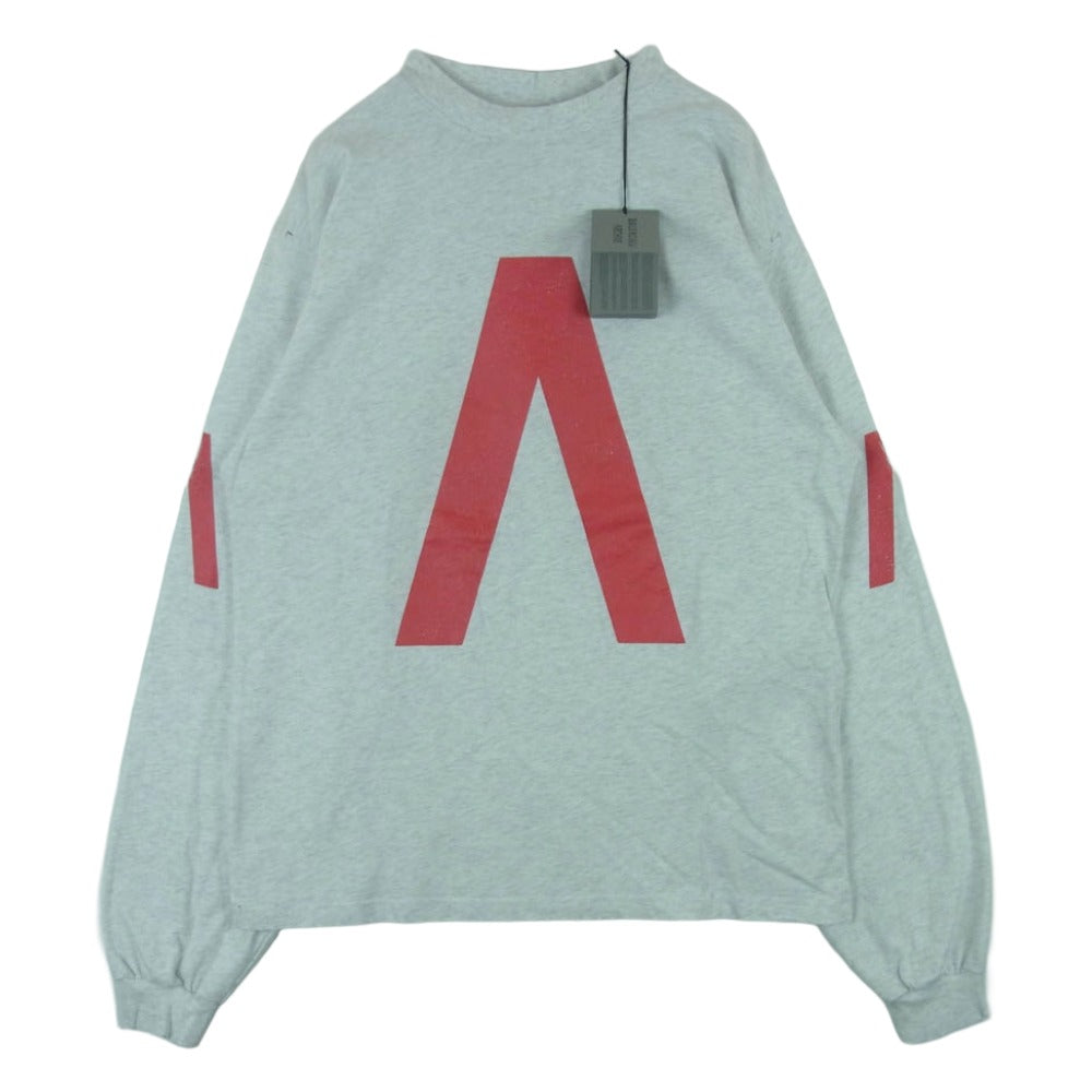 BALENCIAGA バレンシアガ 24SS 781245 TQVA1 LIMITED EDITION ARCHIVE SERIES CONNECTED リミテッドエディション アーカイブシリーズ コネクテッド プリント ダメージ加工 長袖 ロングスリーブ Tシャツ カットソー ライトグレー系 XS【極上美品】【中古】