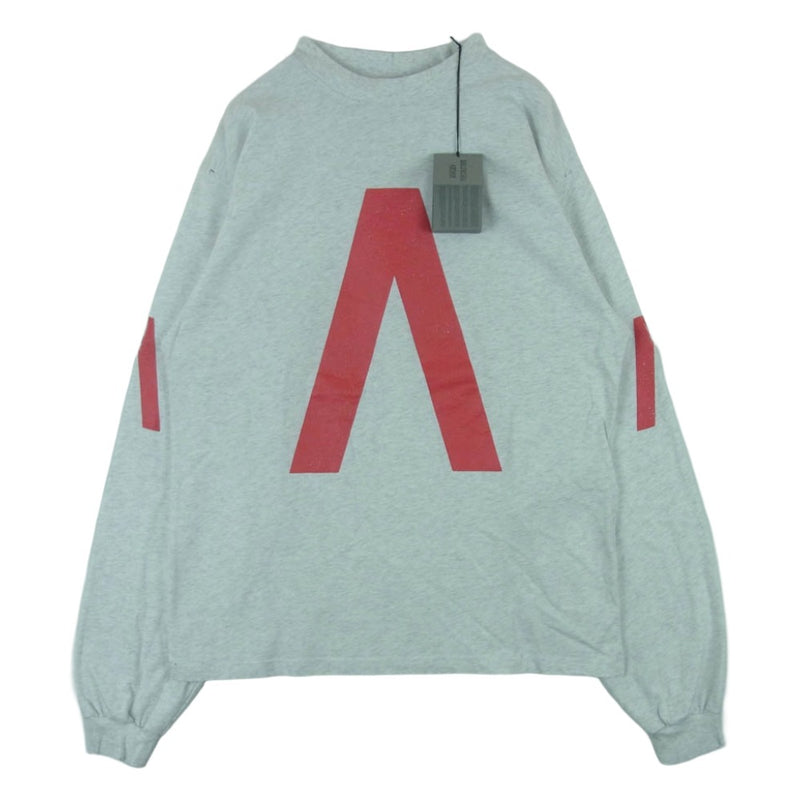 BALENCIAGA バレンシアガ 24SS 781245 TQVA1 LIMITED EDITION ARCHIVE SERIES CONNECTED リミテッドエディション アーカイブシリーズ コネクテッド プリント ダメージ加工 長袖 ロングスリーブ Tシャツ カットソー ライトグレー系 XS【極上美品】【中古】