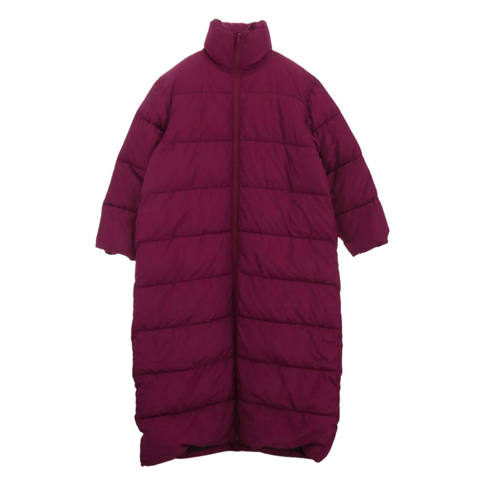 BALENCIAGA バレンシアガ 594908 TYD36 中綿 パファー ロング コート ジャケット パープル系 42【中古】