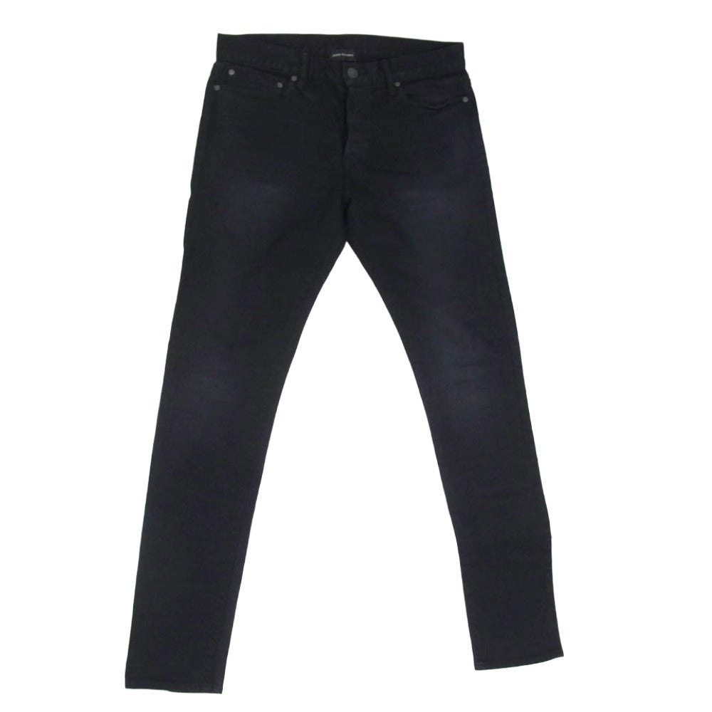 ジョンエリオット ボタンフライ 5ポケット スリムフィット スキニー デニムパンツ ブラック系 31【中古】