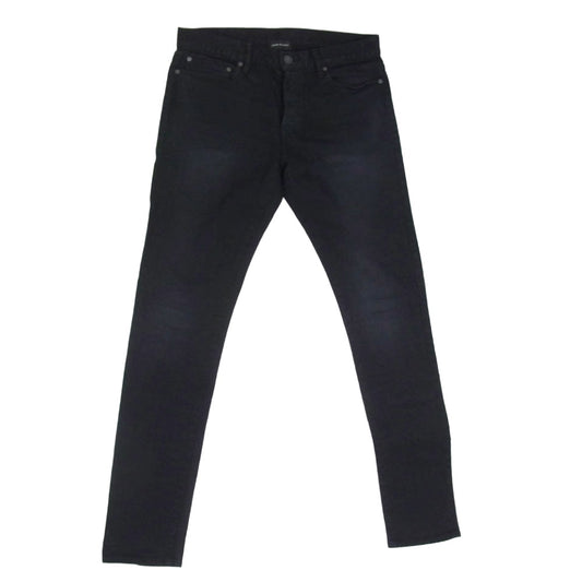 ジョンエリオット ボタンフライ 5ポケット スリムフィット スキニー デニムパンツ ブラック系 31【中古】