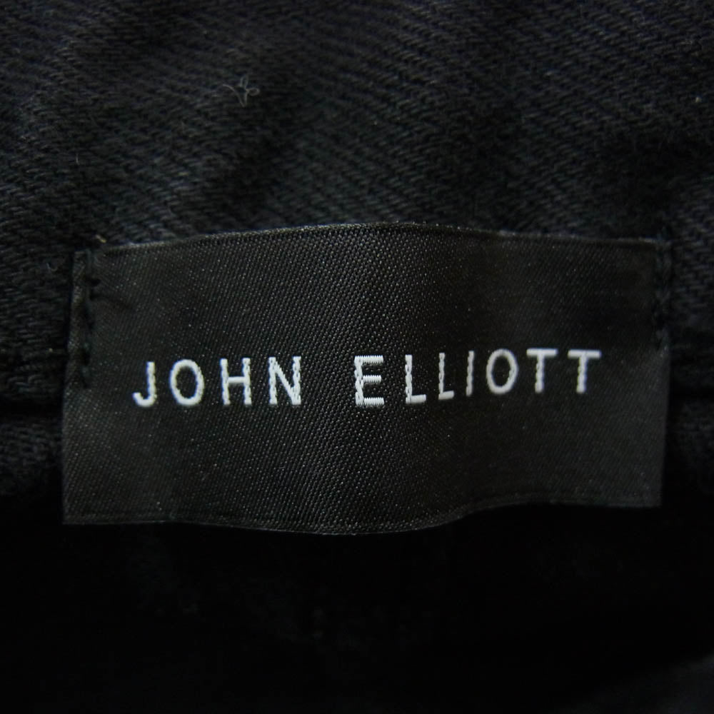 ジョンエリオット ボタンフライ 5ポケット スリムフィット スキニー デニムパンツ ブラック系 31【中古】