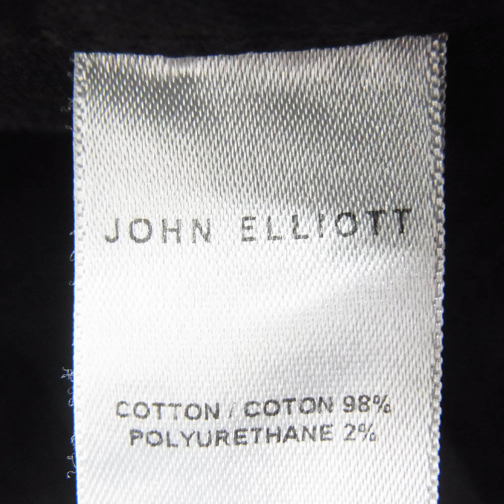 ジョンエリオット ボタンフライ 5ポケット スリムフィット スキニー デニムパンツ ブラック系 31【中古】