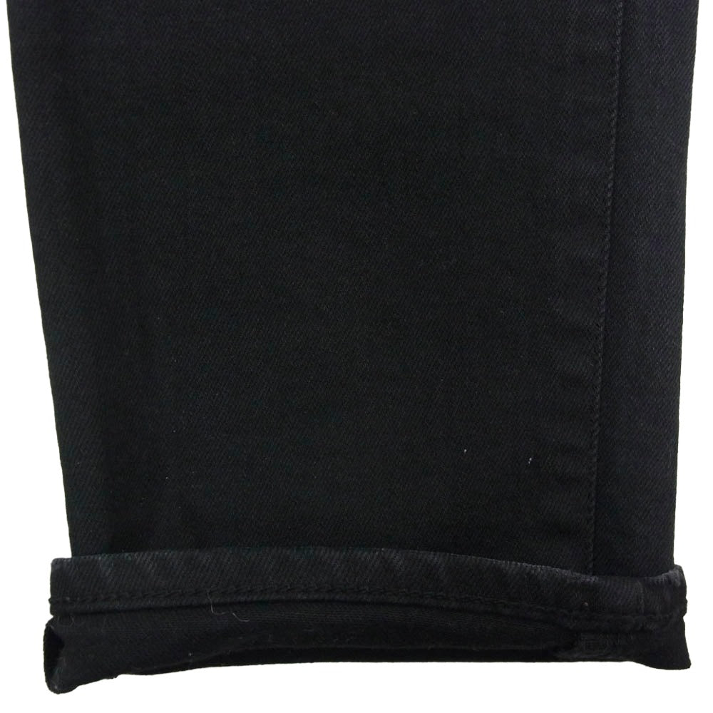 ジョンエリオット ボタンフライ 5ポケット スリムフィット スキニー デニムパンツ ブラック系 31【中古】