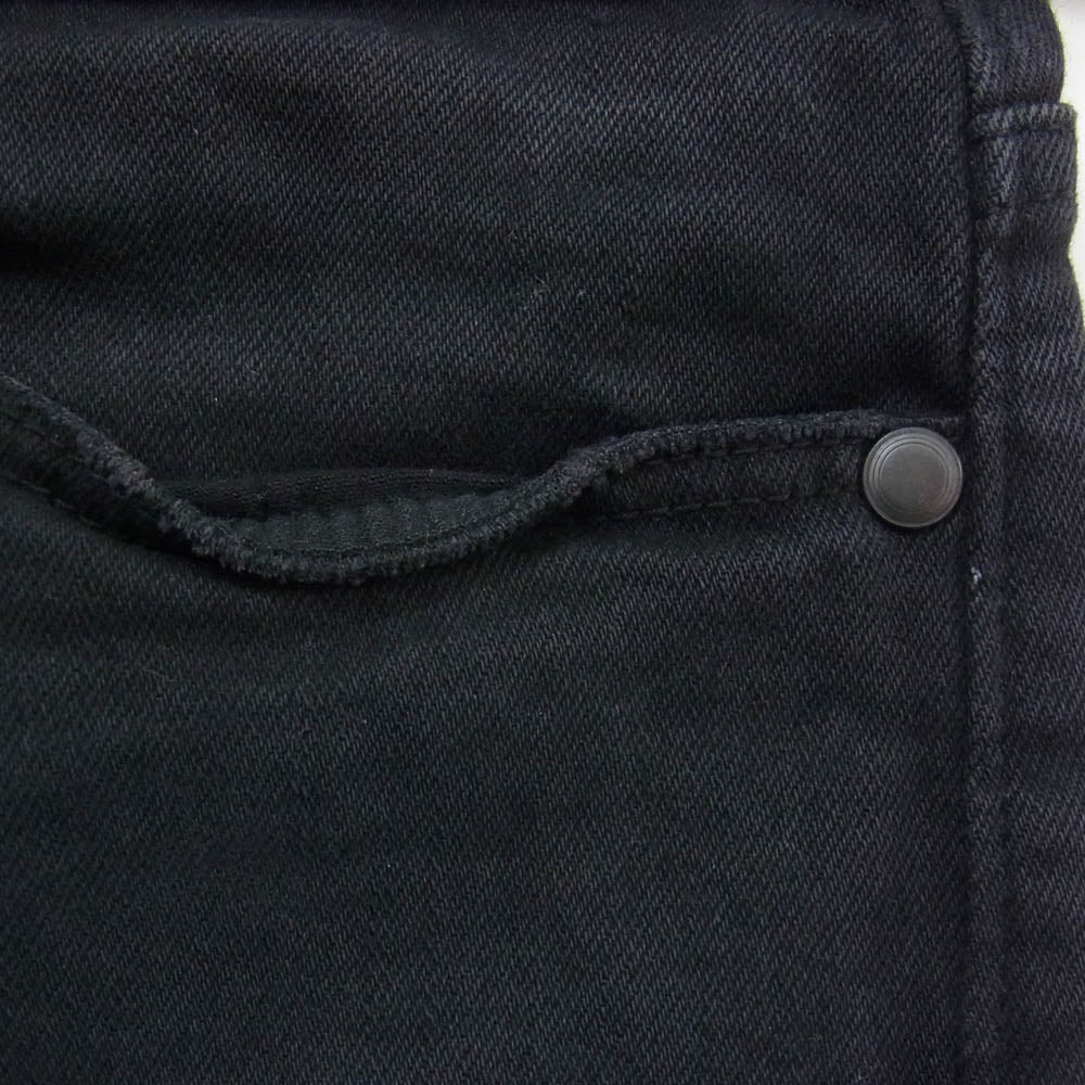 ジョンエリオット ボタンフライ 5ポケット スリムフィット スキニー デニムパンツ ブラック系 31【中古】