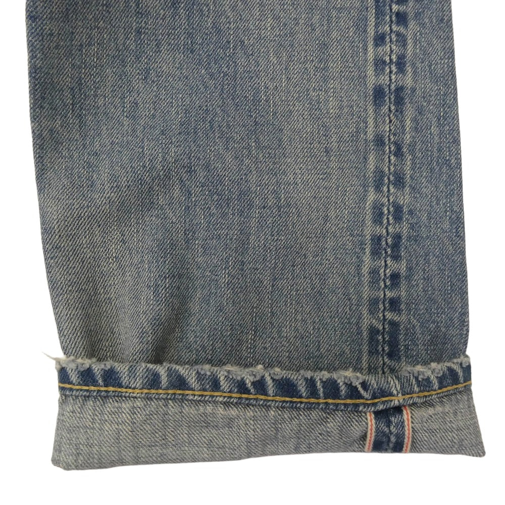Ron Herman ロンハーマン 2920600086 1836 クラッシュ リペア加工 ボタンフライ デニムパンツ ジーンズ ライトブルー系 31【中古】
