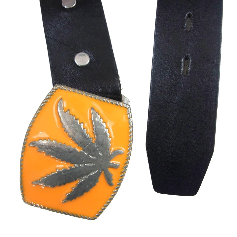 lucien pellat-finet　高級イタリアンレザーベルト　本革 大麻 Lucien Pellat-Finet ルシアンペラフィネ イタリア製 リーフバックル