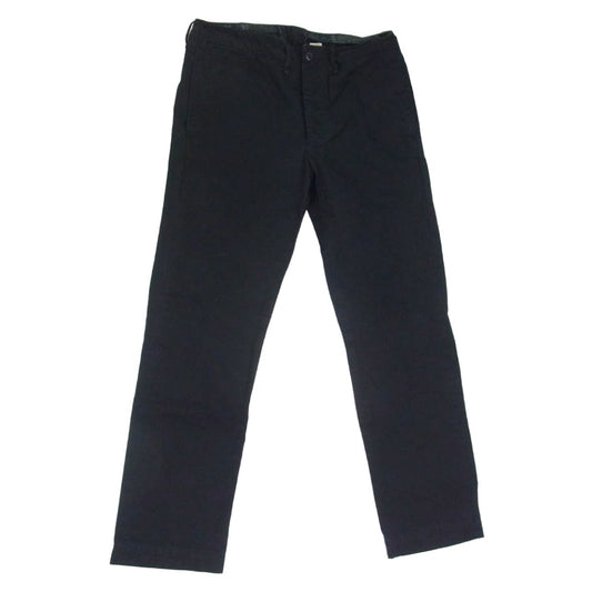 RRL ダブルアールエル 8.65oz MILITARY RIGHT HAND TWILL PANTS ミリタリー ライト ハンドツイル パンツ トラウザーズ ブラック系 30X30【中古】