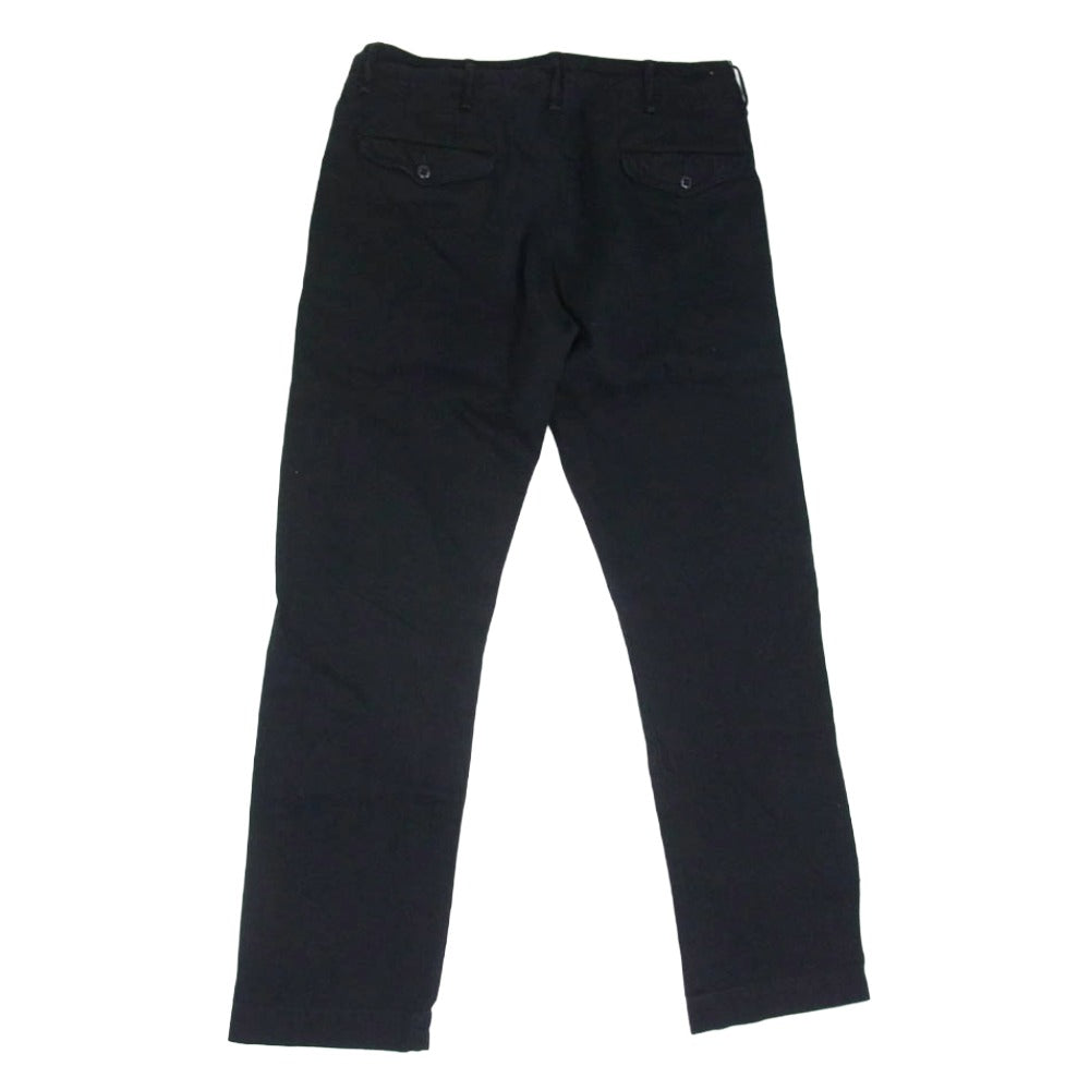 RRL ダブルアールエル 8.65oz MILITARY RIGHT HAND TWILL PANTS ミリタリー ライト ハンドツイル パンツ トラウザーズ ブラック系 30X30【中古】