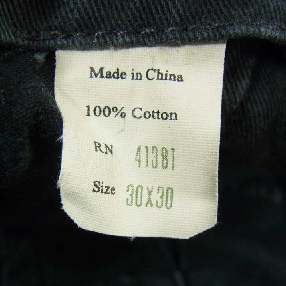 RRL ダブルアールエル 8.65oz MILITARY RIGHT HAND TWILL PANTS ミリタリー ライト ハンドツイル パンツ トラウザーズ ブラック系 30X30【中古】