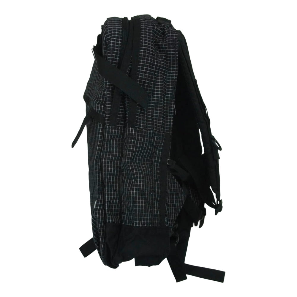 GREGORY グレゴリー 旧ロゴ チェック リュックサック バックパック デイパック リュック ブラック系 ホワイト系【中古】