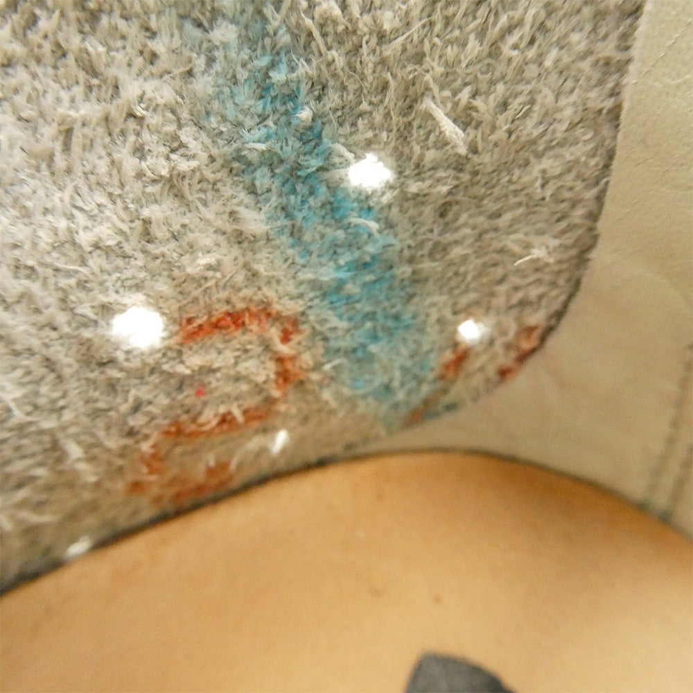 trippen トリッペン パンチング ホールカット 編み上げ レースアップ レザー シューズ ライトグレー系【中古】