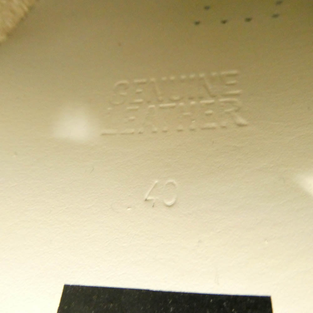 GOLDEN GOOSE ゴールデングース GCOMS595 M1 Distressed Slide High Top Sneaker ダメージ加工 スライド ハイカット スニーカー ホワイト系 40【中古】