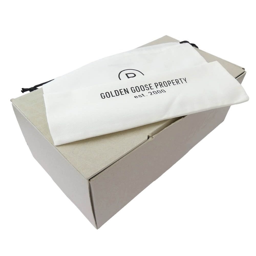 GOLDEN GOOSE ゴールデングース GCOMS595 M1 Distressed Slide High Top Sneaker ダメージ加工 スライド ハイカット スニーカー ホワイト系 40【中古】