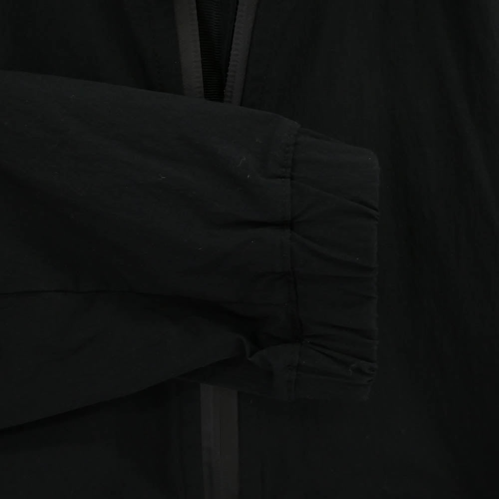 REIGNING CHAMP レイニングチャンプ Ron Herman ロンハーマン スパンデックス フード収納可能 止水ジップ スタンドカラー ブルゾン ナイロンジャケット ブラック系 S【中古】
