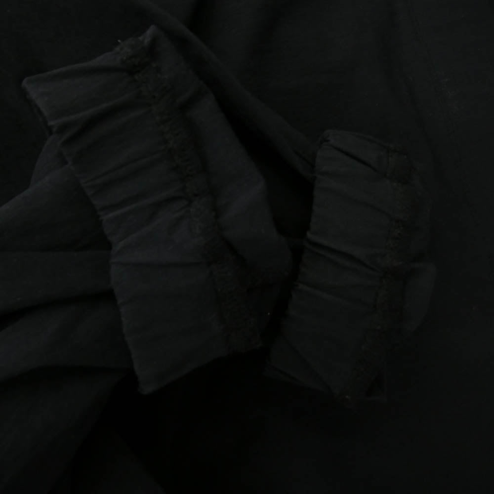 REIGNING CHAMP レイニングチャンプ Ron Herman ロンハーマン スパンデックス フード収納可能 止水ジップ スタンドカラー ブルゾン ナイロンジャケット ブラック系 S【中古】