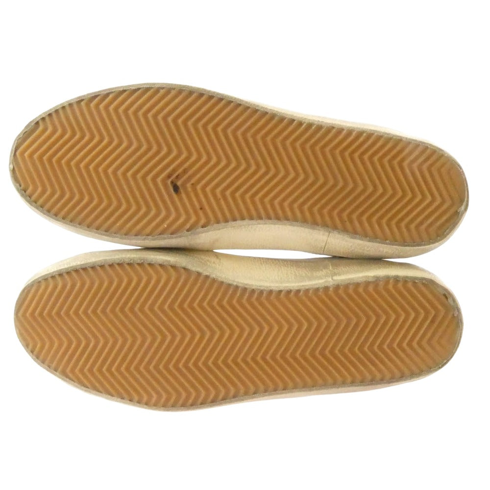 GOLDEN GOOSE ゴールデングース G35MS590 078 GGDB SSTAR ダメージ加工 スタースエードパッチ レザー ローカット スニーカー ホワイト系 40【中古】