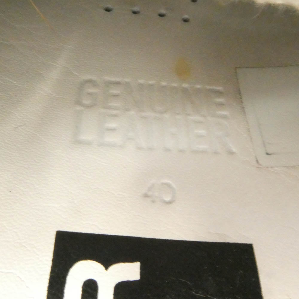 GOLDEN GOOSE ゴールデングース G35MS590 078 GGDB SSTAR ダメージ加工 スタースエードパッチ レザー ローカット スニーカー ホワイト系 40【中古】