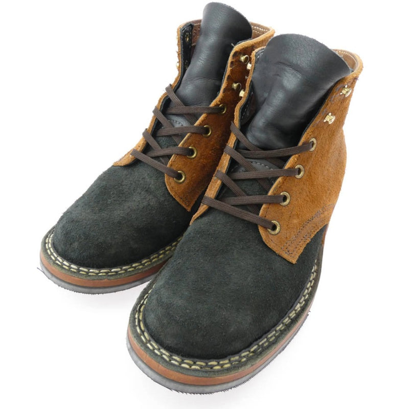 WHITE'S BOOTS ホワイツブーツ SEMI DRESS セミドレス バイカラー スエード ワークブーツ ブラック系 ブラウン系 6D【中古】